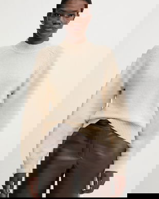 Sessun pulover de lână culoarea gri, cu turtleneck, 25109005