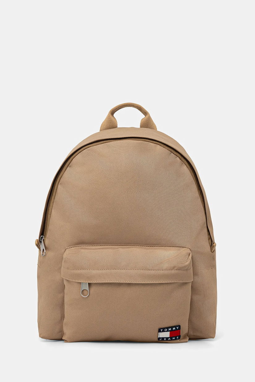 Tommy Jeans rucsac culoarea verde, mare, neted, AM0AM13726