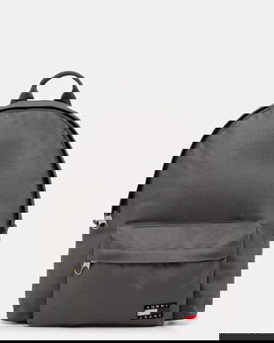 Tommy Jeans rucsac culoarea gri, mare, neted, AM0AM13726