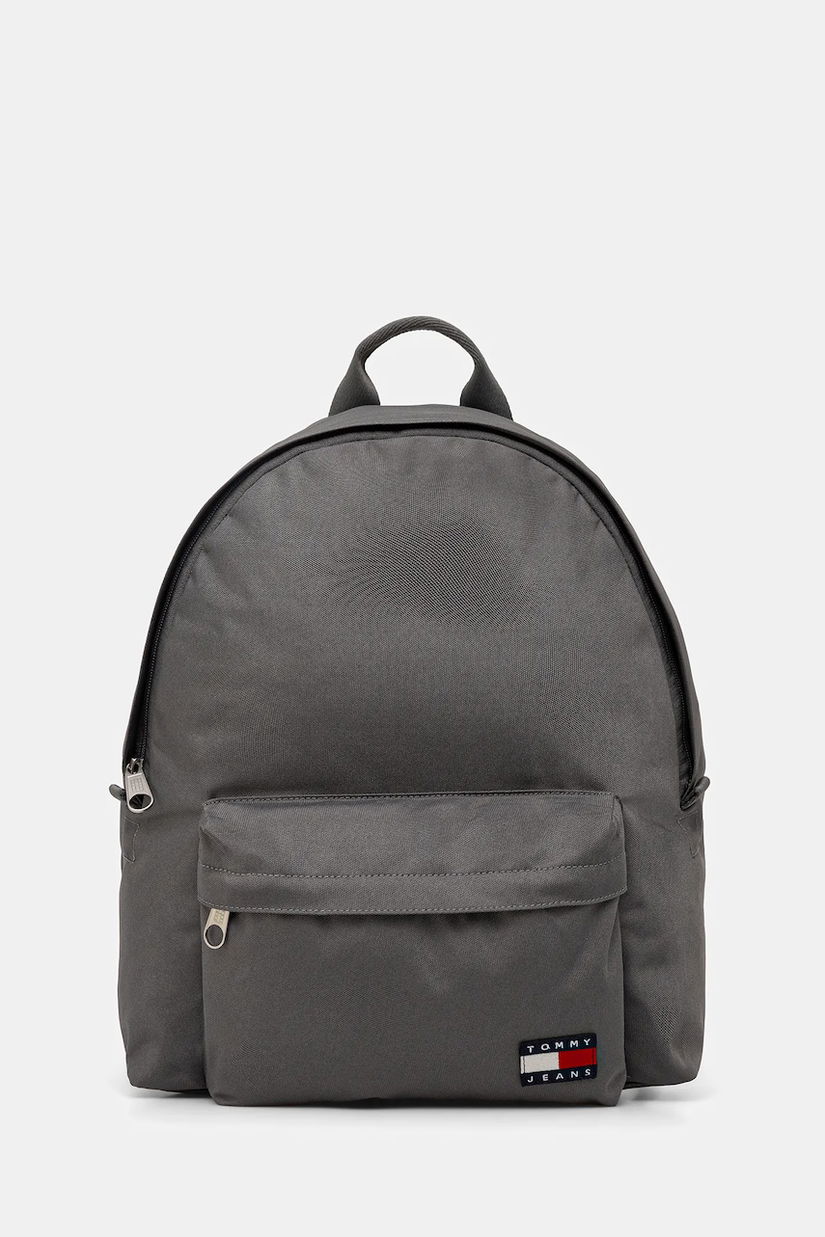 Tommy Jeans rucsac culoarea gri, mare, neted, AM0AM13726