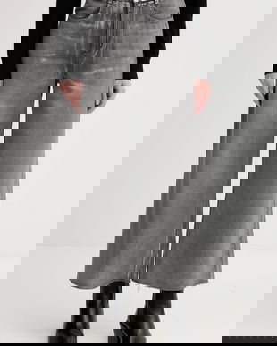 United Colors of Benetton jeans culoarea gri, 48UHDE02M