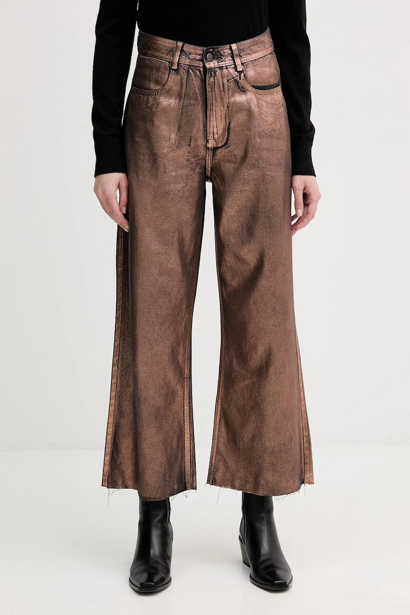 United Colors of Benetton jeans culoarea auriu, 48UHDE02M