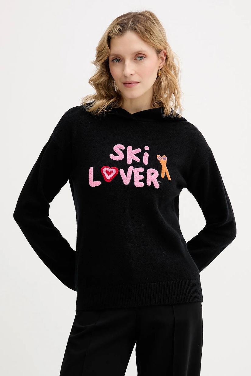 MC2 Saint Barth pulover din amestec de lână culoarea negru, SUA002