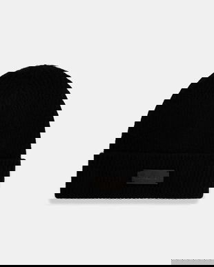 Michael Kors căciulă de lână culoarea negru, MKMC539771