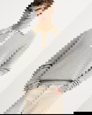 Nanushka pulover din amestec de lână NM25PFSW05391 culoarea gri, GREGOR