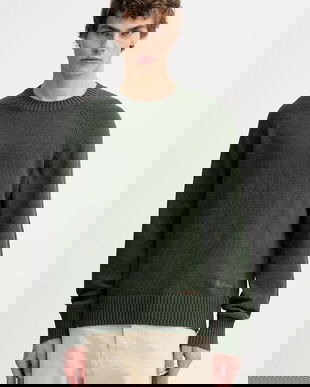 Les Deux pulover culoarea verde, 1000924