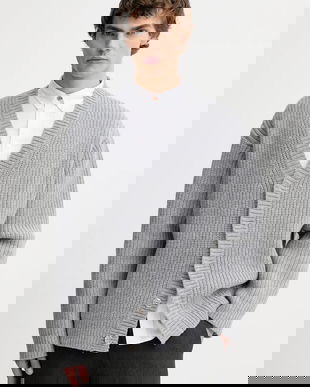 Nanushka cardigan din lână NU25PFCA05591 culoarea gri, VARTEN