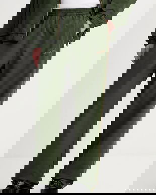 Les Deux pantaloni de trening culoarea verde, cu imprimeu, 1000964