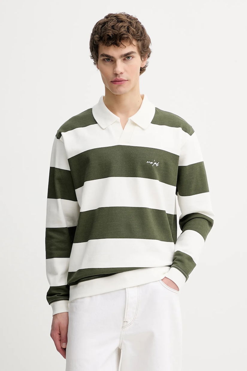 Marc O'Polo hanorac de bumbac culoarea verde, cu imprimeu, 5000007716