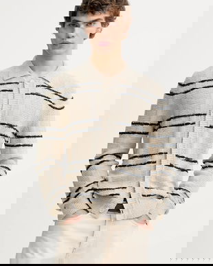 Marc O'Polo cardigan culoarea bej, 620501761096