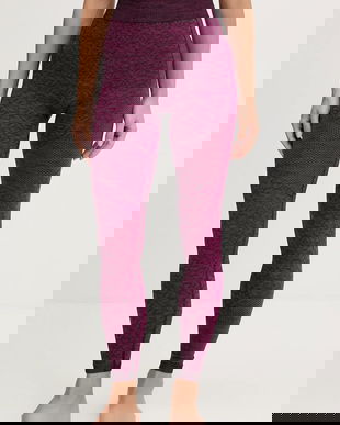 Newland colanți cu lână LADY TECH LEGGINGS culoarea roz, cu imprimeu, N4604.111