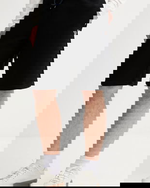 PS Paul Smith pantaloni scurți din bumbac culoarea negru, M2R-429R-KZEBRA