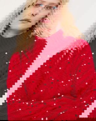 Medicine pulover culoarea rosu, călduros, cu turtleneck