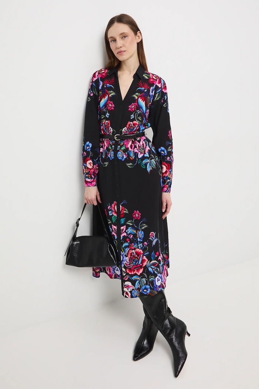 Medicine rochie midi, evazati