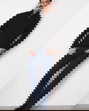 Medicine jeansi culoarea albastru marin