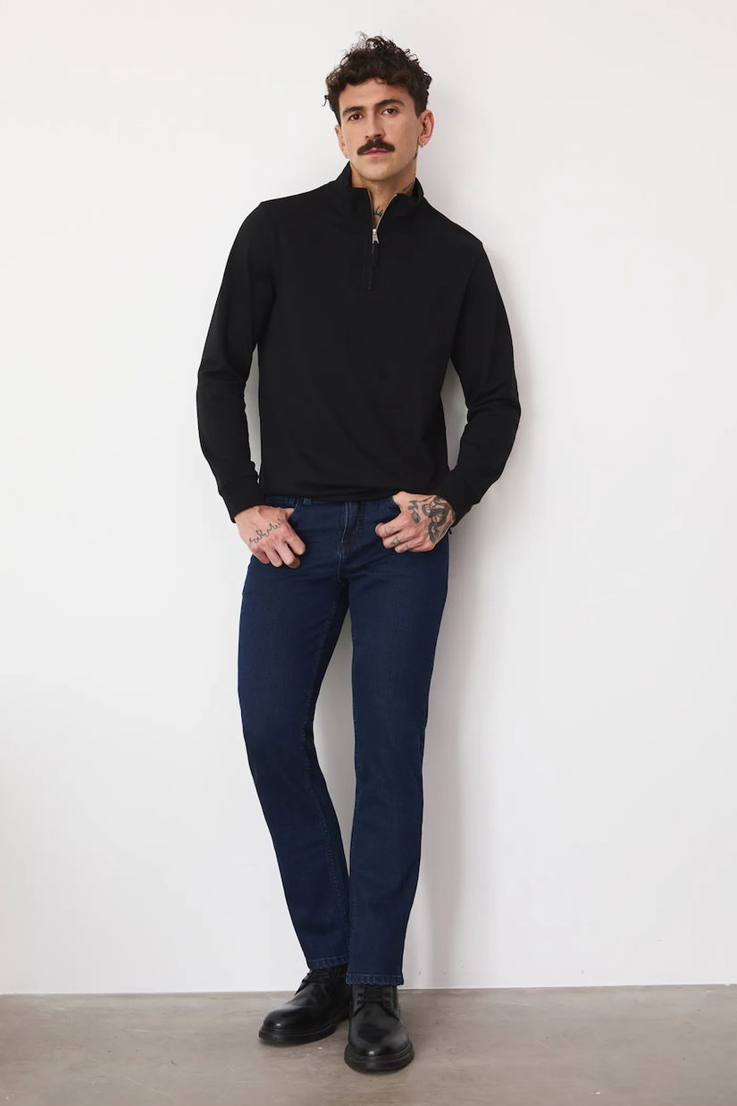 Medicine jeansi culoarea albastru marin