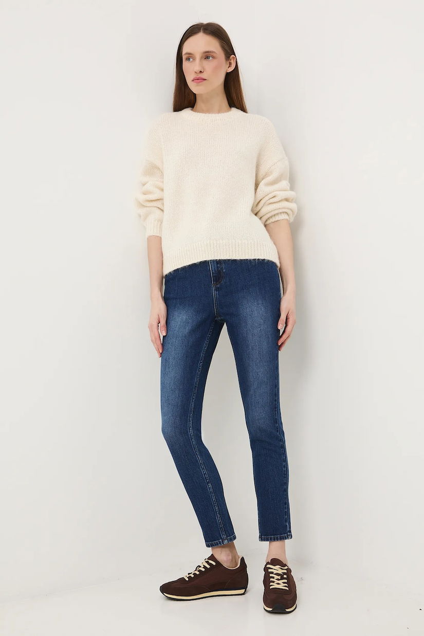 Medicine jeansi culoarea albastru marin