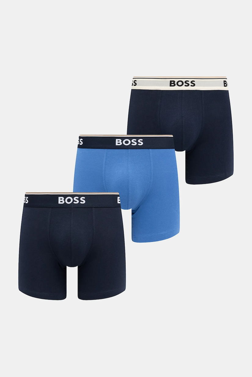 BOSS boxeri 3-pack culoare albastră 50554694