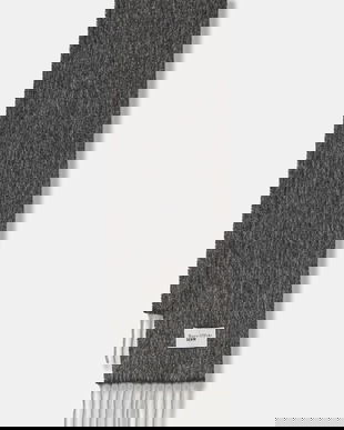 Marc O'Polo eșarfă cu lână culoarea gri, melanj, 5000007554