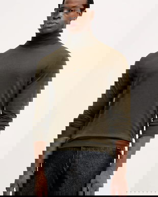 Colmar pulover de lână culoarea verde, light, cu guler, 4485.4ZS