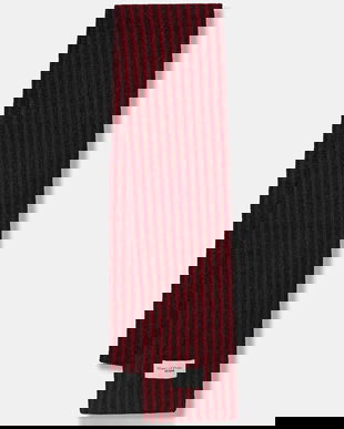 Marc O'Polo eșarfă cu lână culoarea bordo, cu imprimeu, 5000007558