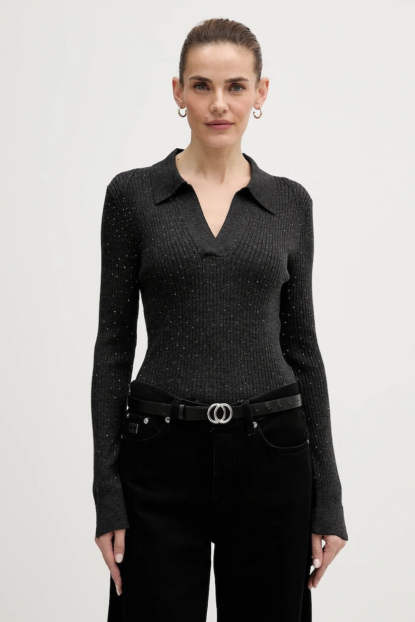 Mos Mosh pulover de lână Ronika culoarea gri, light, 175380