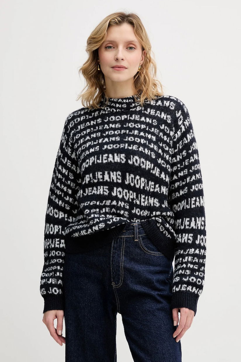 Joop! pulover din amestec de lână culoarea bleumarin, 30048399