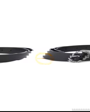 Kurt Geiger London curea de piele Mayfair culoarea negru, 5257600109