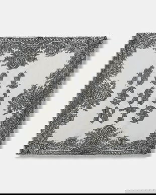 AllSaints eșarfă culoarea bej, cu imprimeu, 29ASWC531510