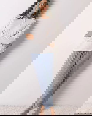 women'secret pijamale de bumbac culoarea bej, bumbac, 3592465