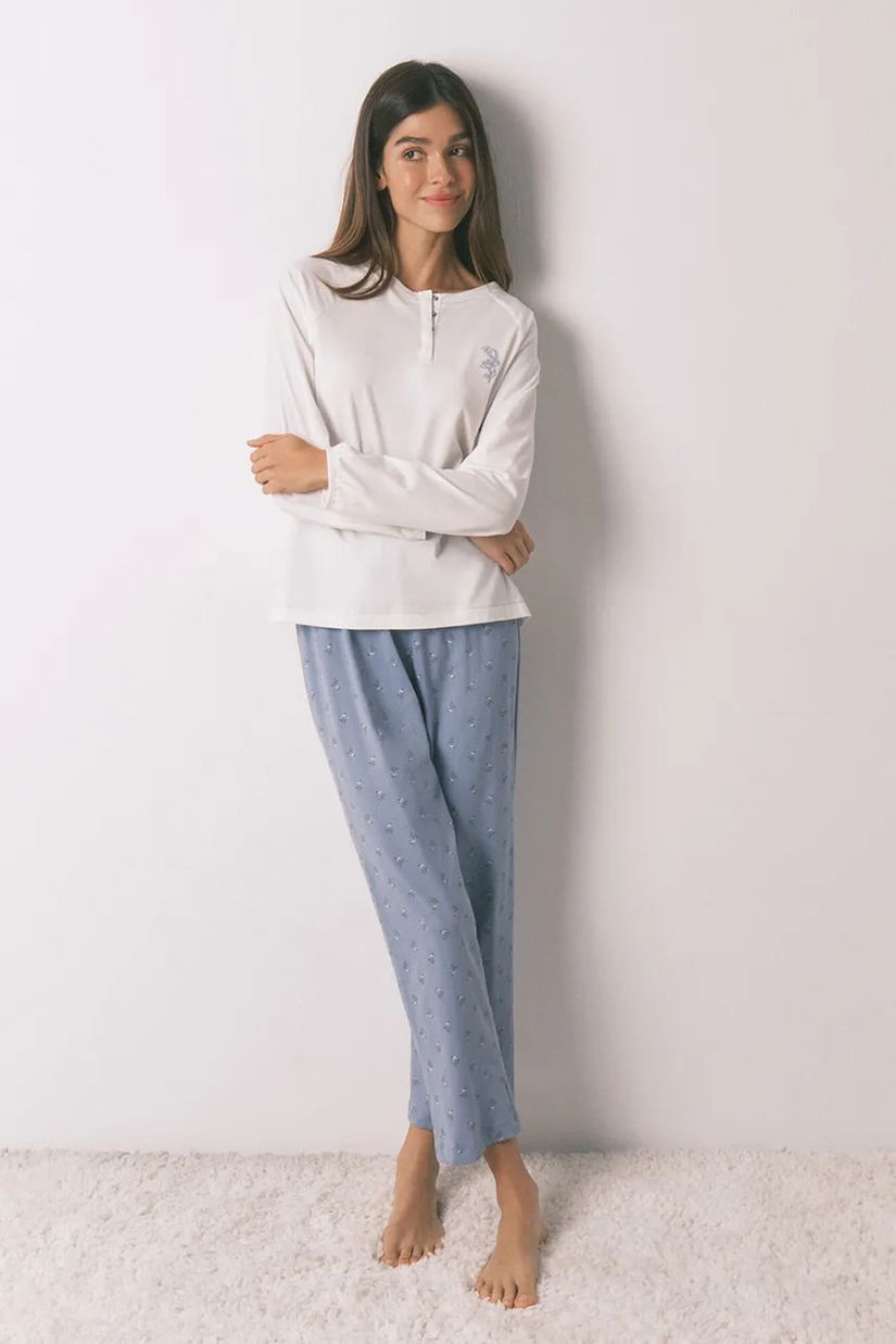 women'secret pijamale de bumbac culoarea bej, bumbac, 3592465