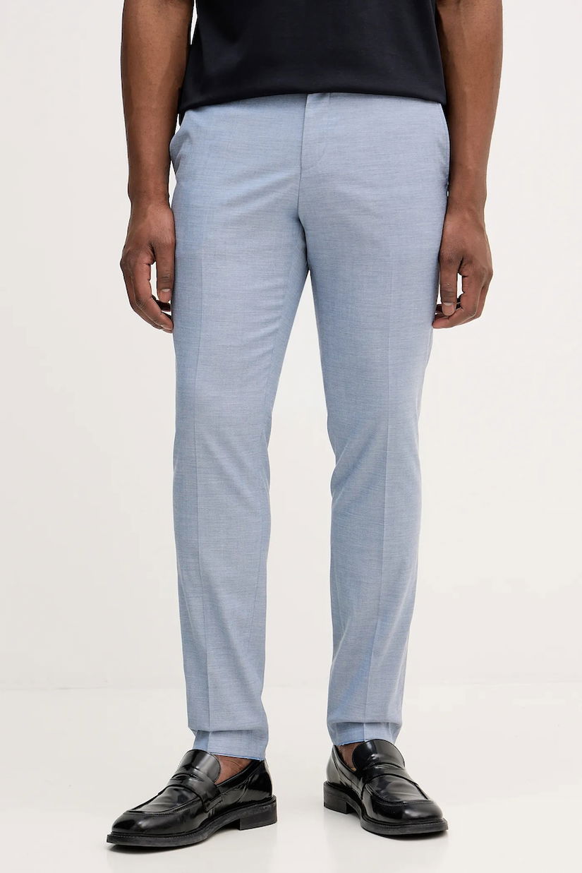 BOSS pantaloni cu lână cu fason chinos, 50557407