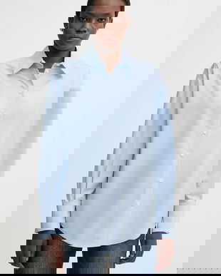 La Mania cămașă din bumbac ZENITH cu guler clasic, relaxed, ZENITH