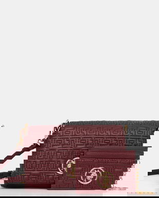 U.S. Polo Assn. poșetă Box Bag culoarea bordo, BIU2B8999WVP