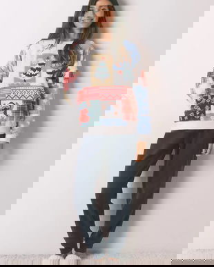 women'secret compleu pijama LILO & STITCH culoarea bej, 3132237