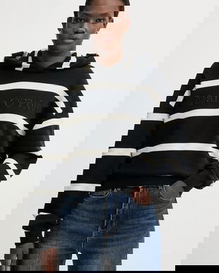 Marc O'Polo hanorac de bumbac culoarea bej, cu glugă, cu imprimeu, 600407354041