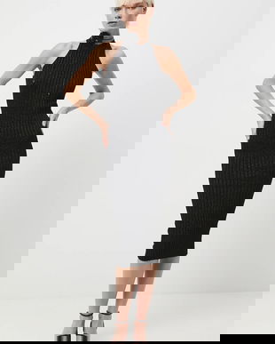 Medicine rochie culoarea argintiu, midi, mulata