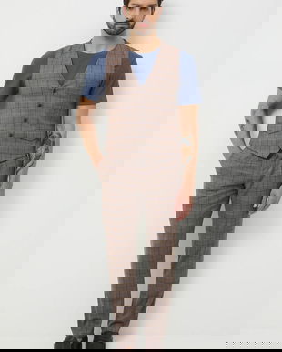 Medicine pantaloni culoarea maro, mulata