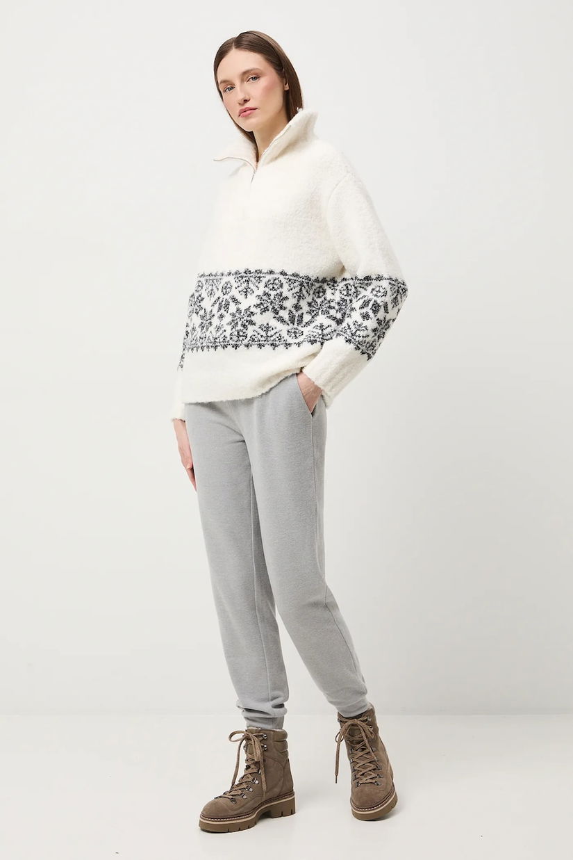 Medicine pantaloni de trening culoarea gri, melanj