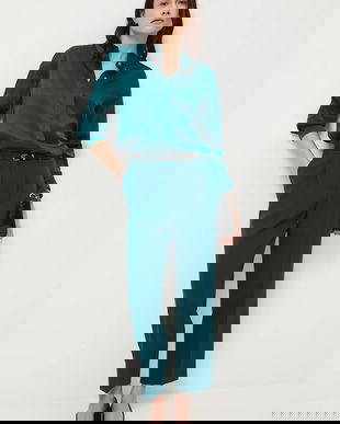 Medicine pantaloni culoarea verde