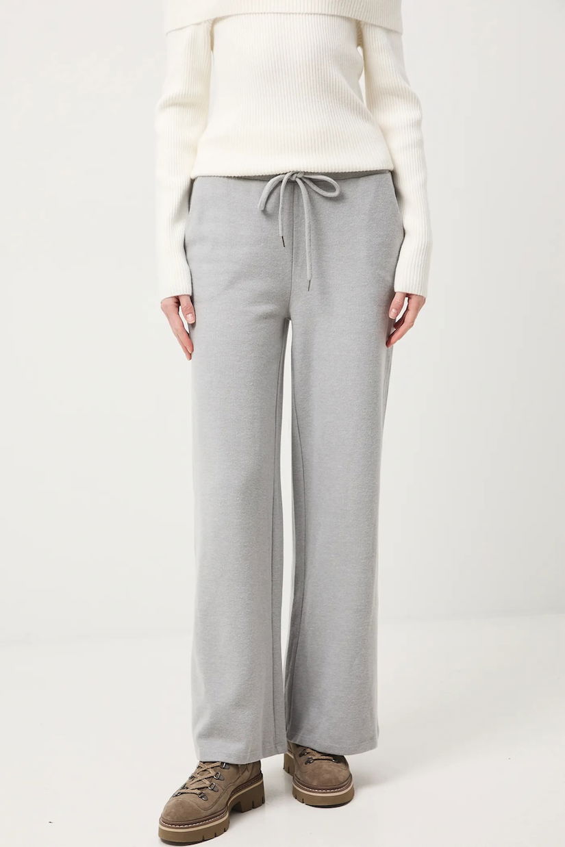 Medicine pantaloni de trening culoarea gri, melanj