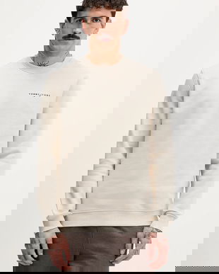 Tommy Jeans bluză culoarea bej, uni, DM0DM20249