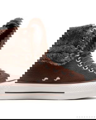 Pantofi sport unisex Converse Chuck Taylor All Star Fold-Over Lift Platform A15230C, 35, Maro