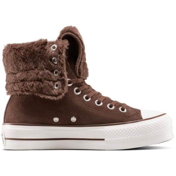 Pantofi sport unisex Converse Chuck Taylor All Star Fold-Over Lift Platform A15230C, 36, Maro