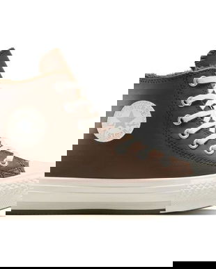 Pantofi sport unisex Converse Chuck Taylor All Star Lift Leather Platform A16430C, 36, Maro