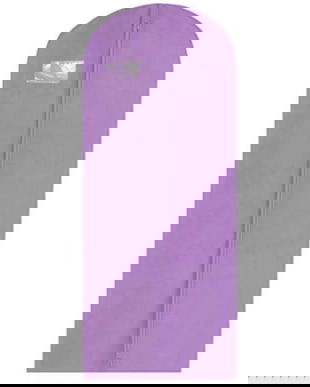 Husa de protectie haine, Mov liliac, 160 x 60 x15 burduf lateral cm