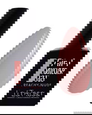 Gel de construcție autonivelantă pentru unghii 7&icirc;n1 La Rosa Profesionales, peachy nude 15 ml