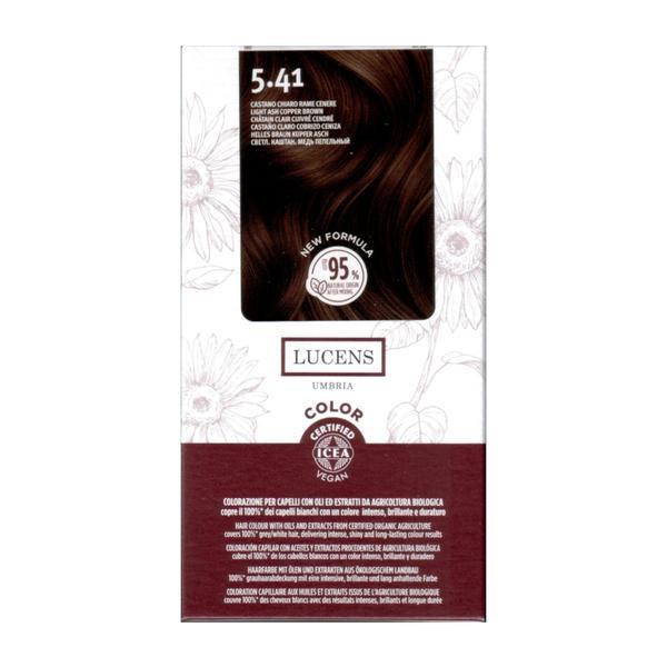 Vopsea fara amoniac Saten Deschis Cenusiu Aramiu 5.41 Lucens Umbria, 50 ml