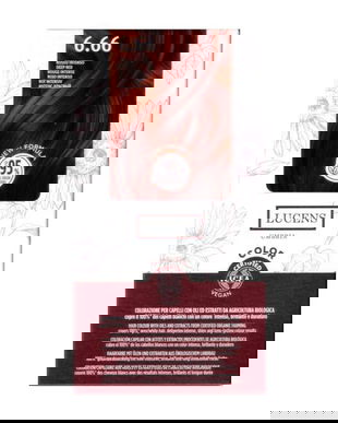 Vopsea fara amoniac Rosu Intens 6.66 Lucens Umbria, 50 ml