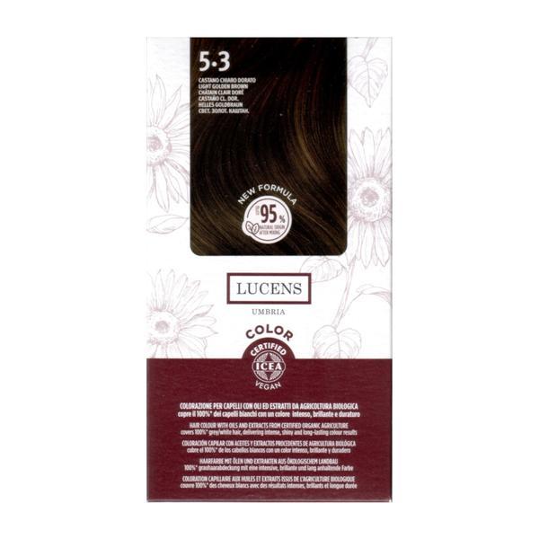 Vopsea fara amoniac Saten Deschis Auriu 5.3 Lucens Umbria, 50 ml